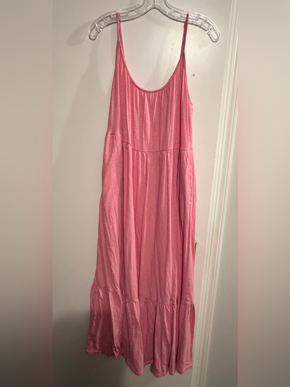 Z Supply Pink Tiered Maxi Dress-Skirt